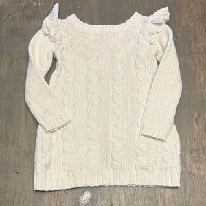 Toddler Cream Cable Knit Sweater